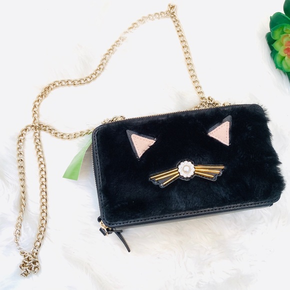 kate spade Handbags - NWT Kate Spade Brighton Black Marigold Cat Bag